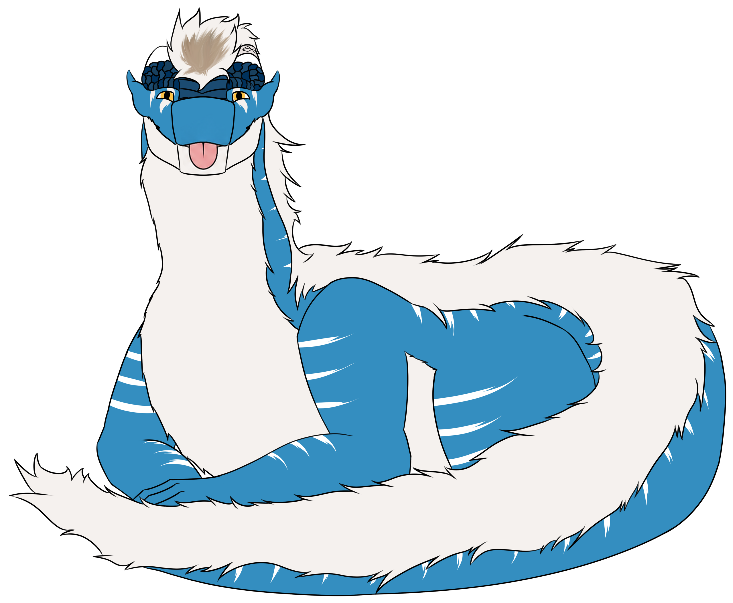Theros, a fluffy interactive dragon browser mascot